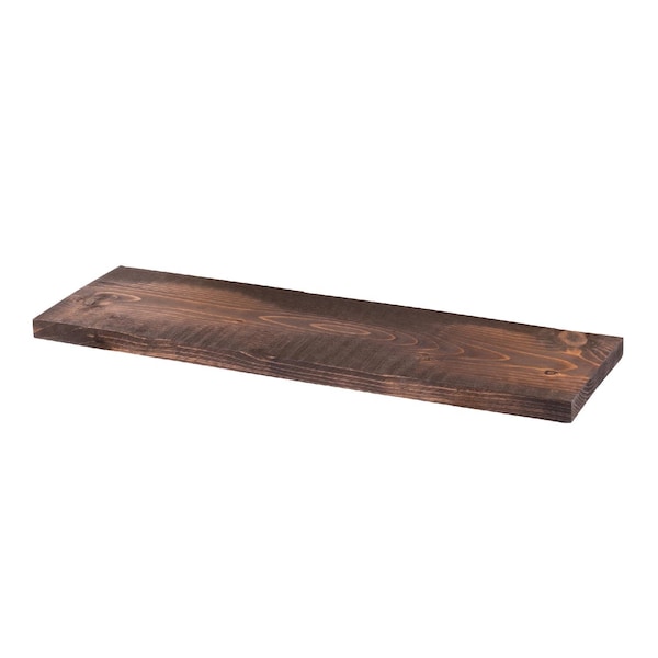 Stz 7-1/4 in. W X 36 in. D Brown Wood Shelf 1 pk 361 WOOD36-TB - main